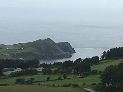 Torr Head view on Bay near Irish Sea.