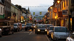 Ireland City in Evening Street